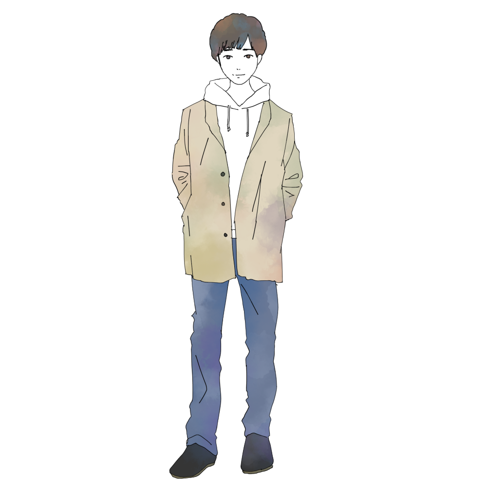 男性ファッションイラスト イラストレーター 佐野アスカ